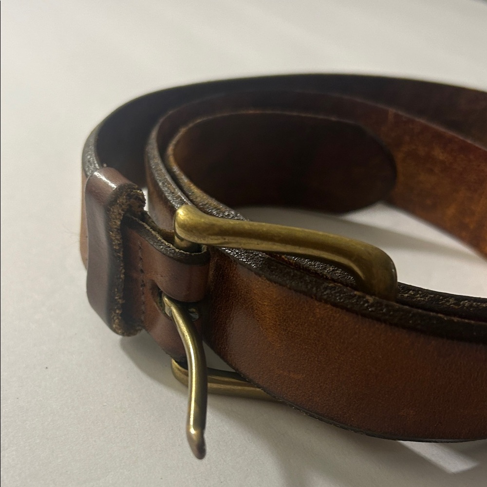 Eddie Bauer Brown Leather Men's Belt